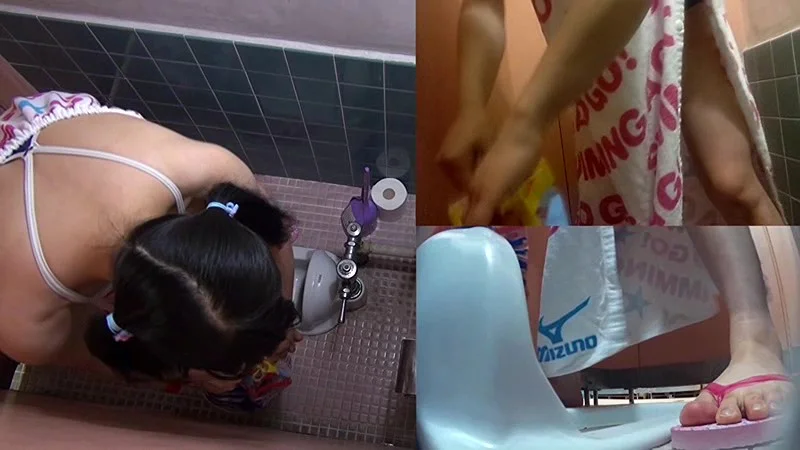 ○○県○○市 市民プールトイレ盗撮 厳選パイパン少女編（504ibw00473z）サンプル画像1