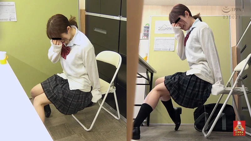 アルバイト面接 我慢出来ず...おしっこ漏らしちゃった女学生3 1/2（h_921hj00039）サンプル画像3