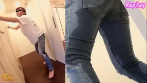 おしっこ限界ガマン女子を見つめた主観映像あり！！トイレに行けなかった…悶絶失態おしっこ漏らし（h_921fp00007）アイキャッチ